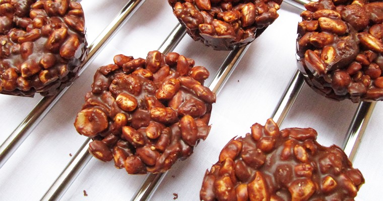 No Bake Chocolate Rice Hazelnut Crispy Muffins