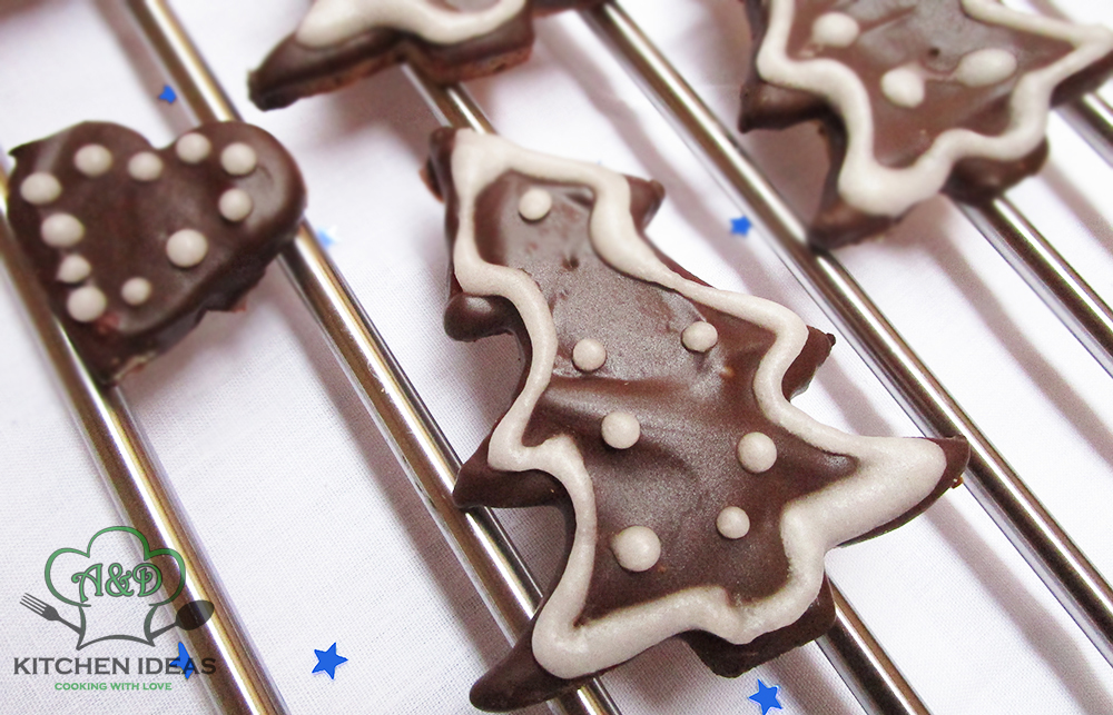 Vegan Chocolate Dipped Christmas Cookies Vegan Chocolate Dipped Christmas Cookies