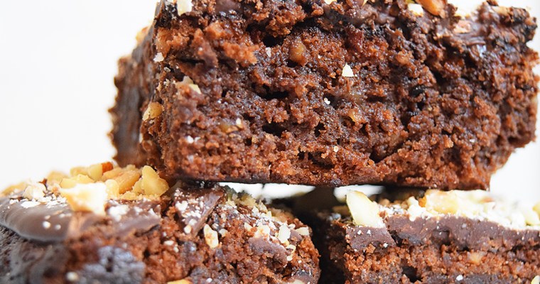 Flourless Double Chocolate Brownies
