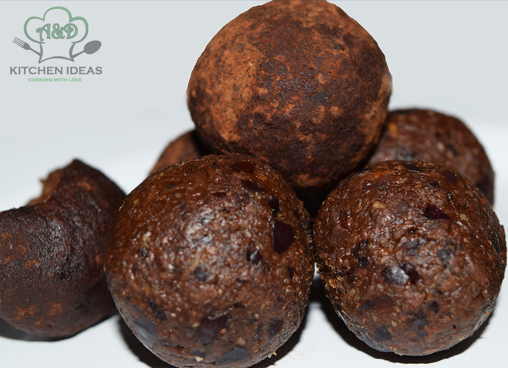 Vegan chocolate energy balls