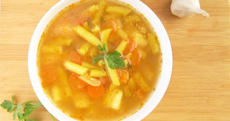 Delicious Vegan Wax Beans Soup