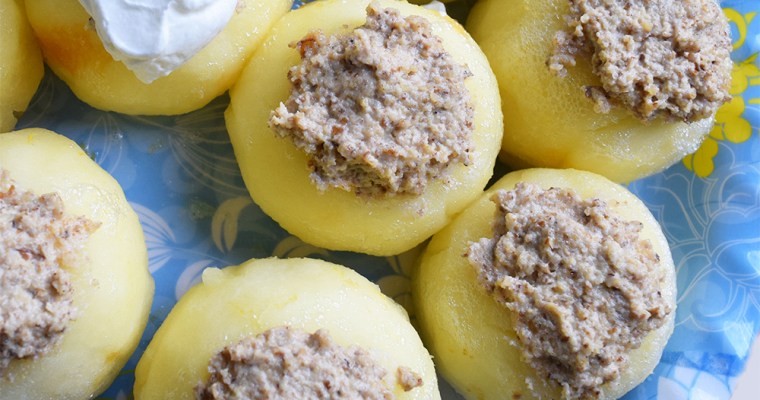 Vegan Poached Stuffed Apples – Tufahije