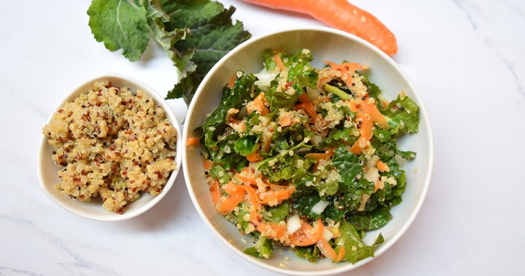 Kale, Quinoa, and Carrot Salad