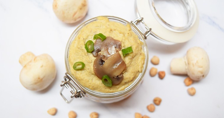 Homemade Mushroom Hummus – Vegan