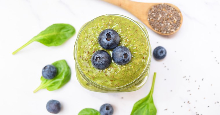 Creamy Vegetable Green Protein Smoothie Bowl