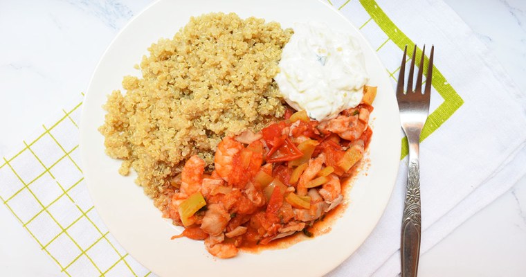 Shrimp Quinoa with Vegetables
