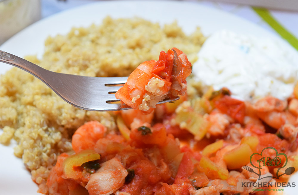 Vegetables Shrimp Quinoa
