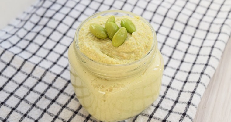 Edamame & Chickpea Hummus Recipe