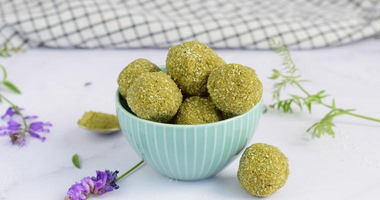 Matcha Coconut Balls