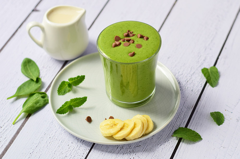 Green Banana Mint Smoothie